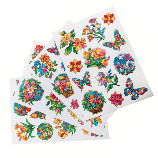 Butterfly Beauty Crystal Art Sticker Set