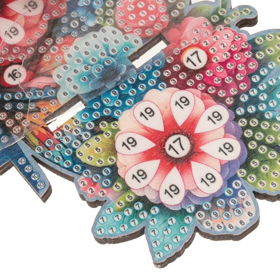 Butterfly Wall Corner Crystal Art Wooden Decoration