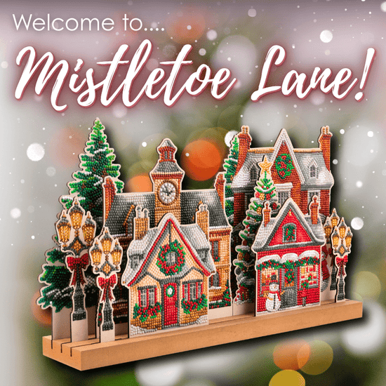 Mistletoe Lane Crystal Art 3D Buildable Scene Kit
