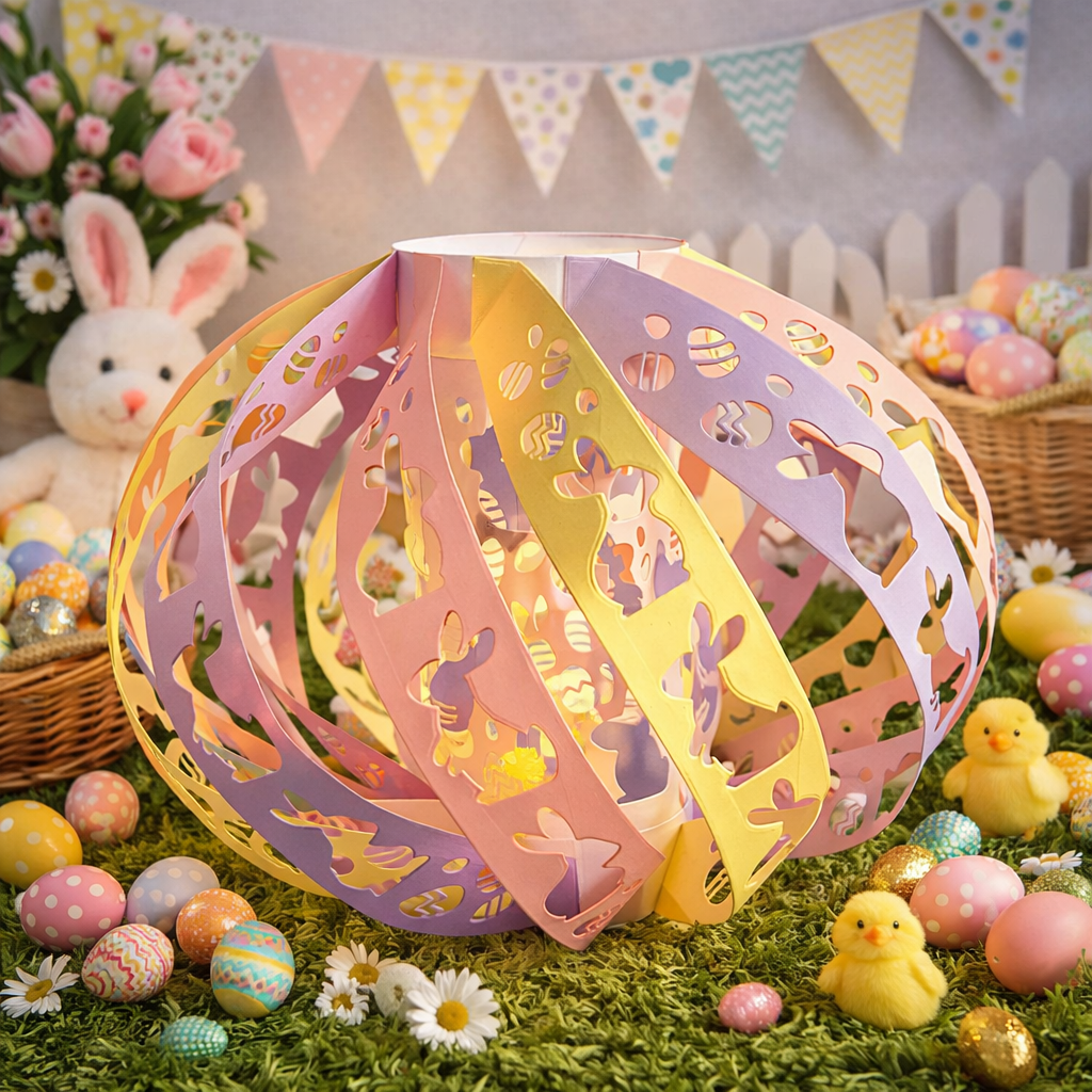 Paper Rabbit Latern Easter Bunny Paper Lantern Panels 3 die set – Craft Buddy