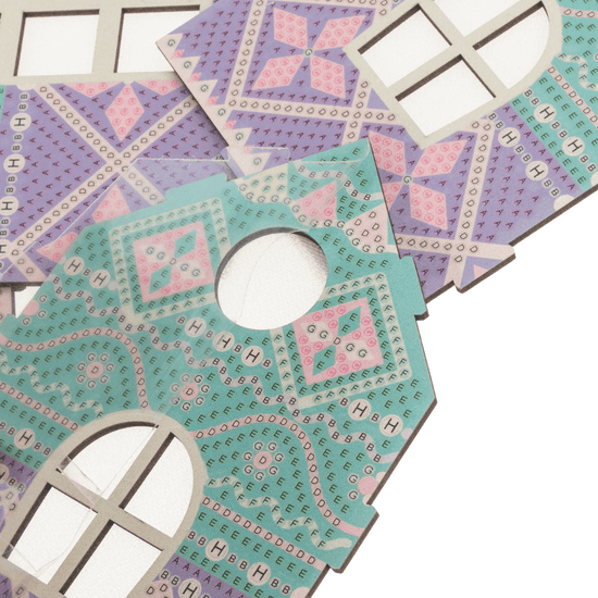 Candy Cotton Cottage 3D Crystal Art LED Buildable Scene Kit