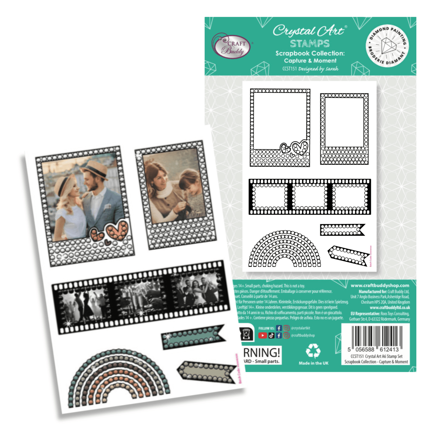 Capture & Moment Crystal Art A6 Scrap Stamp Book