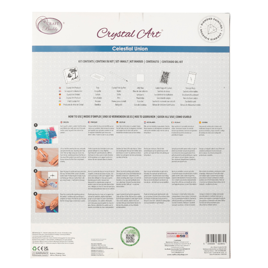 Celestial Union Crystal Art Canvas Kit 40x50cm