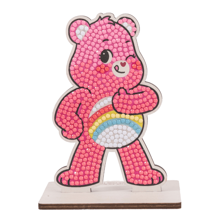 Cheer Bear Crystal Art Buddies Care Bears complete