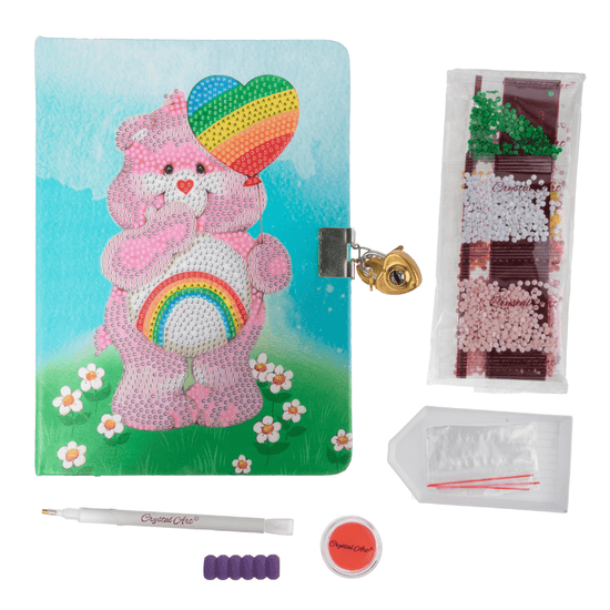 Cheer Bear Crystal Art Secret Diary Care Bears contents