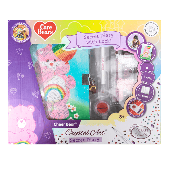 Cheer Bear Crystal Art Secret Diary Care Bears pack