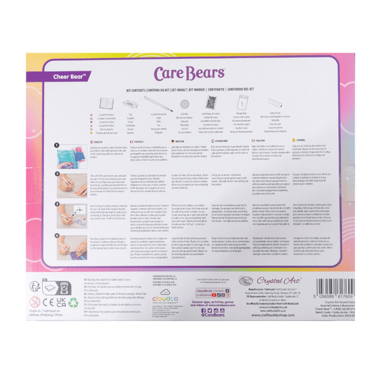 Cheer Bear Crystal Art Secret Diary Care Bears packback