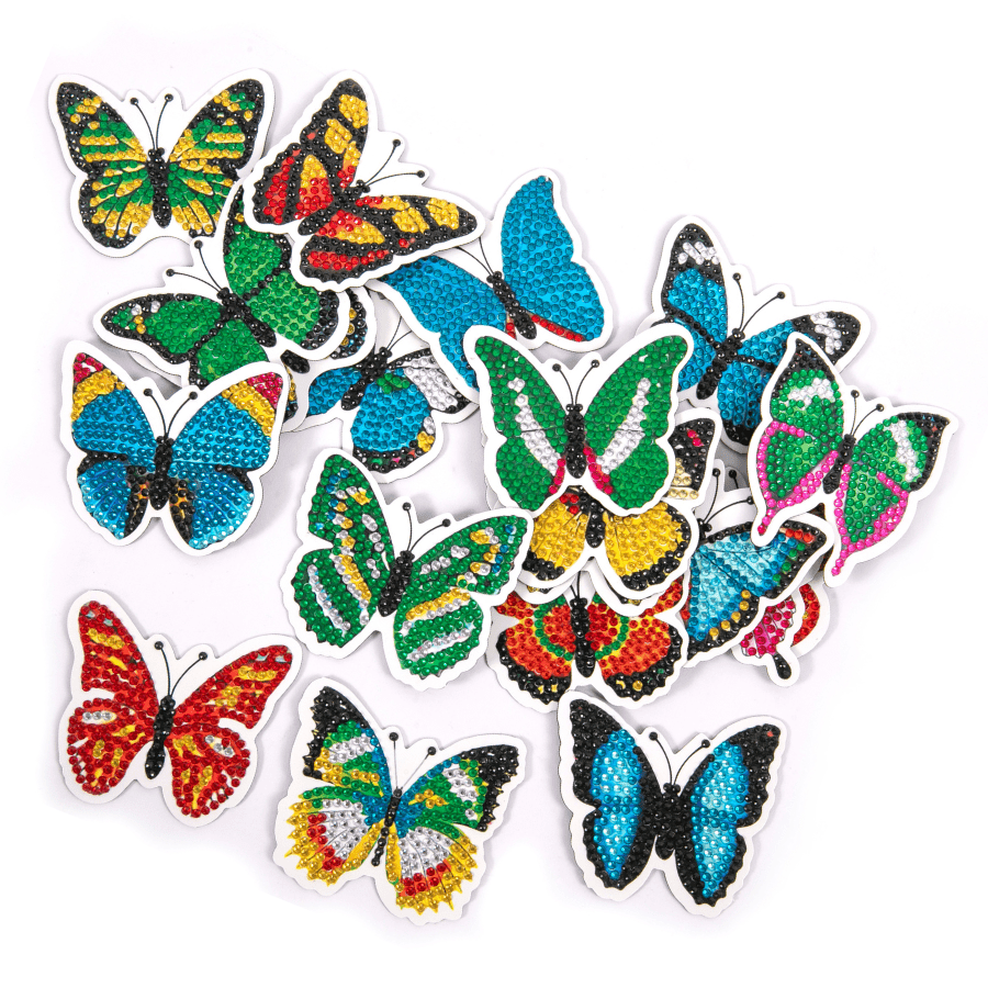 Crystal Art Butterflies Magnet Sticker Kit x 20