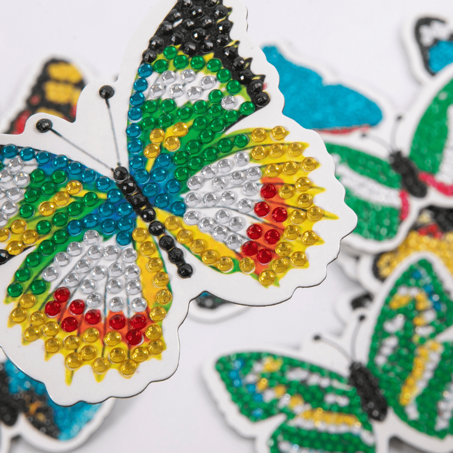 Crystal Art Butterflies Magnet Sticker Kit x 20