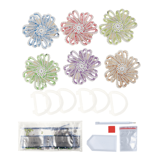 Crystal Art Napkin Ring Set 1