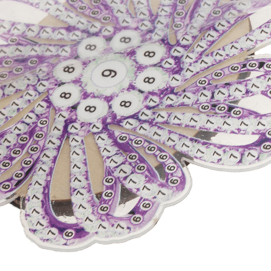 Crystal Art Napkin Ring Set 4