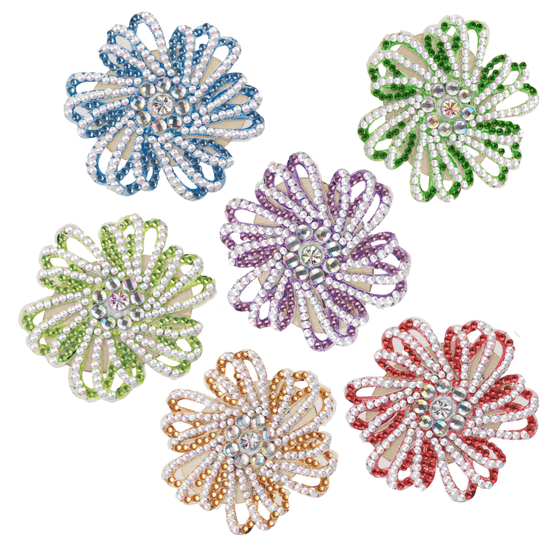 Crystal Art Napkin Ring Set 5