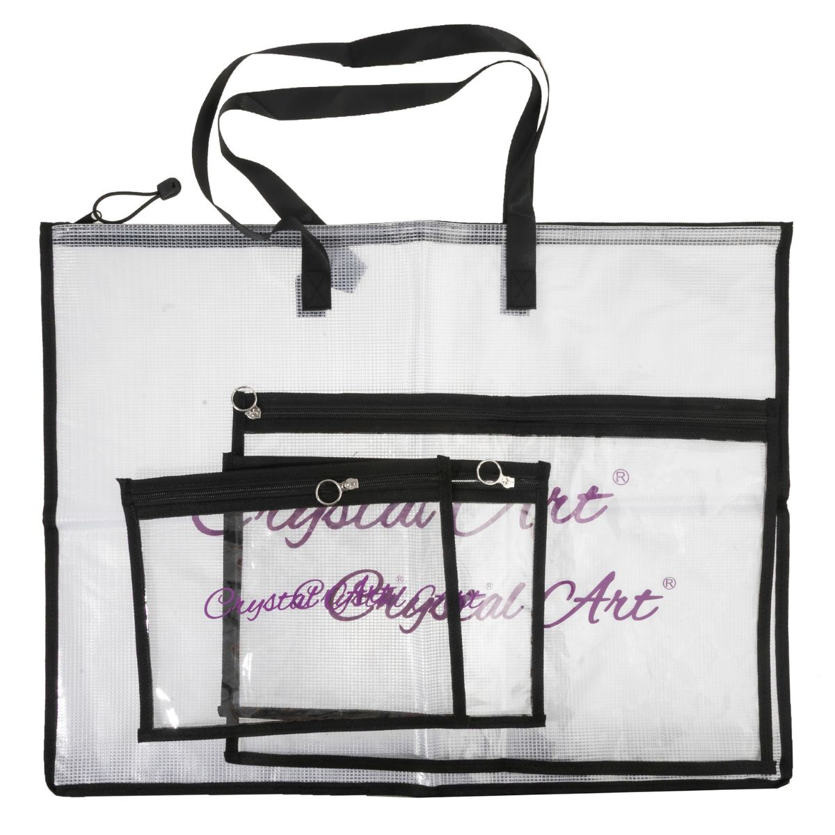 Diamond art clear storage folders