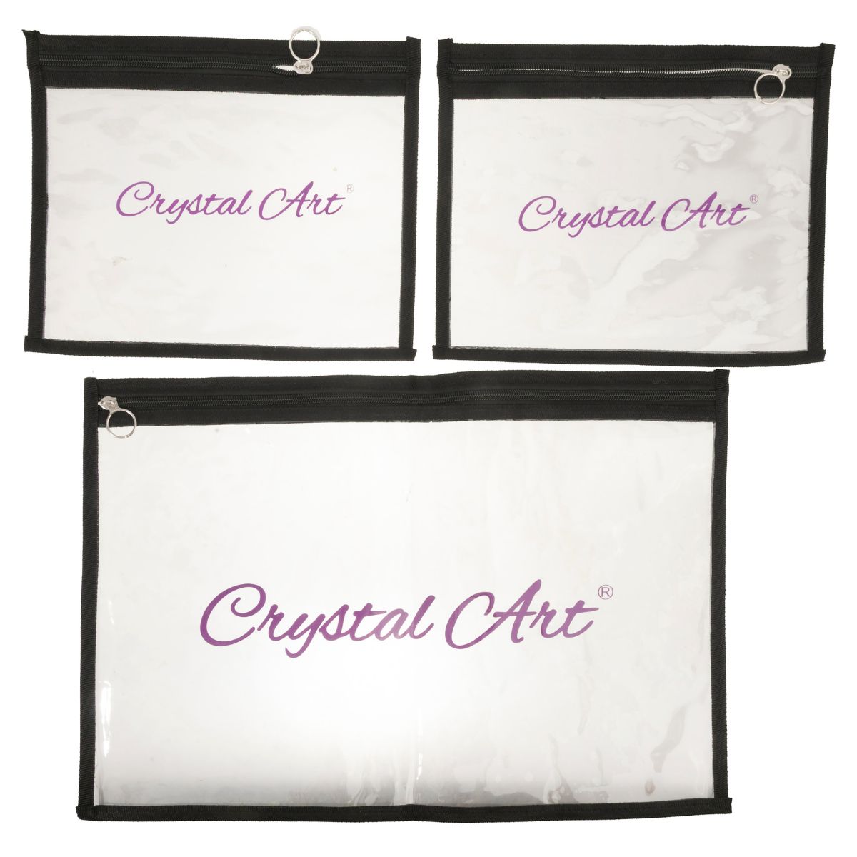 Diamond art clear storage folder medium and small