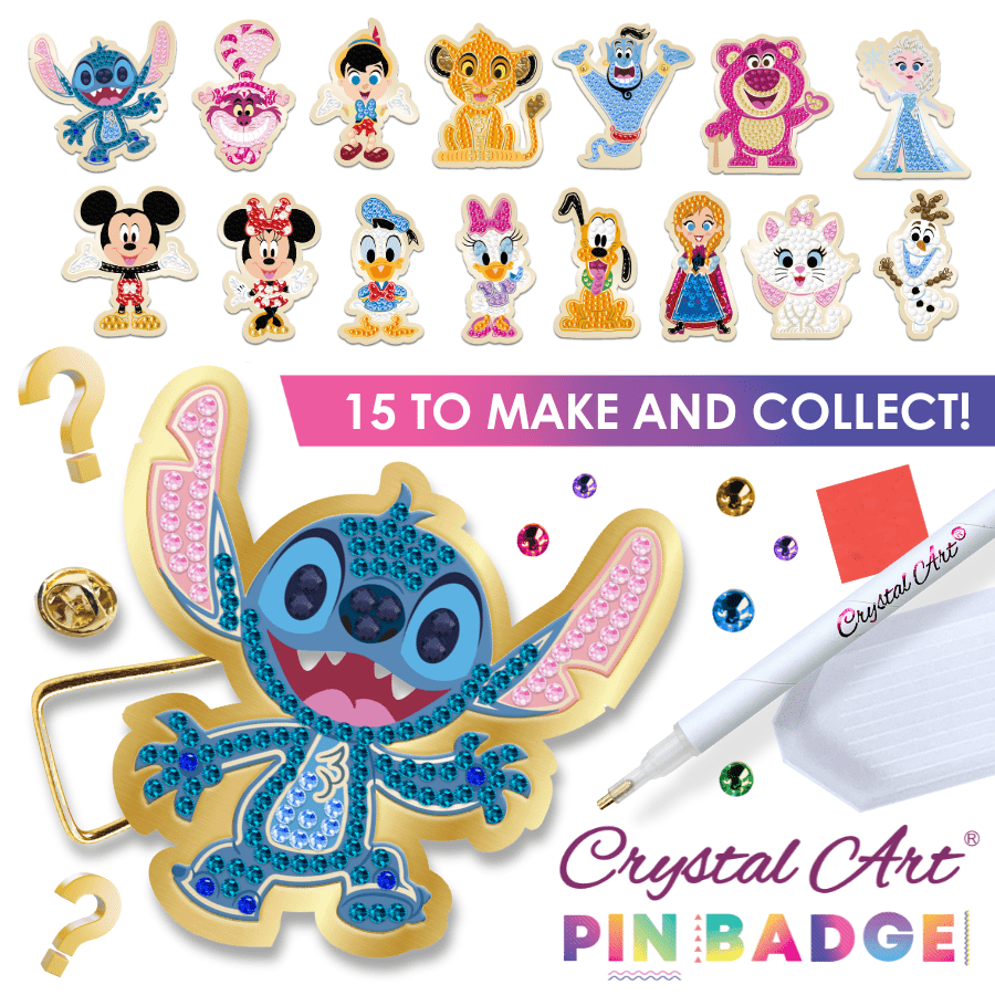 Disney Crystal Art Pin Badges Series1 1