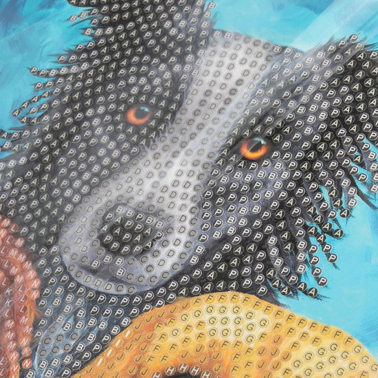 "Dog Portrait" Crystal Art Card Before