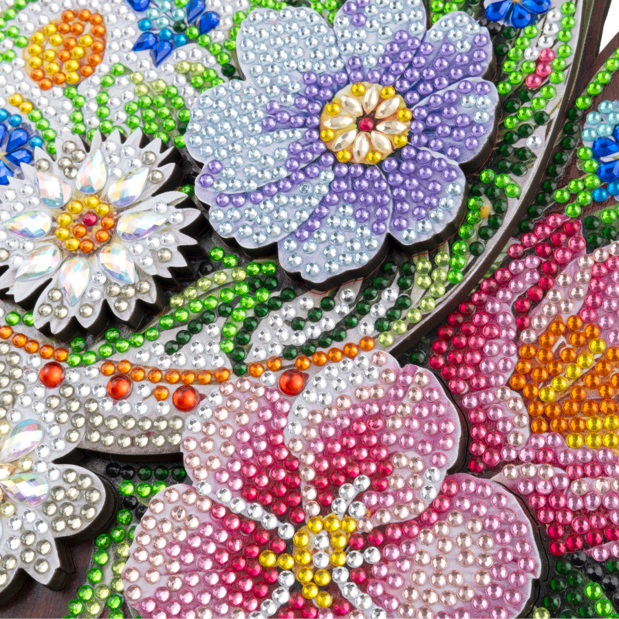 Easter Blooms Crystal Art Wooden Decoration Kit