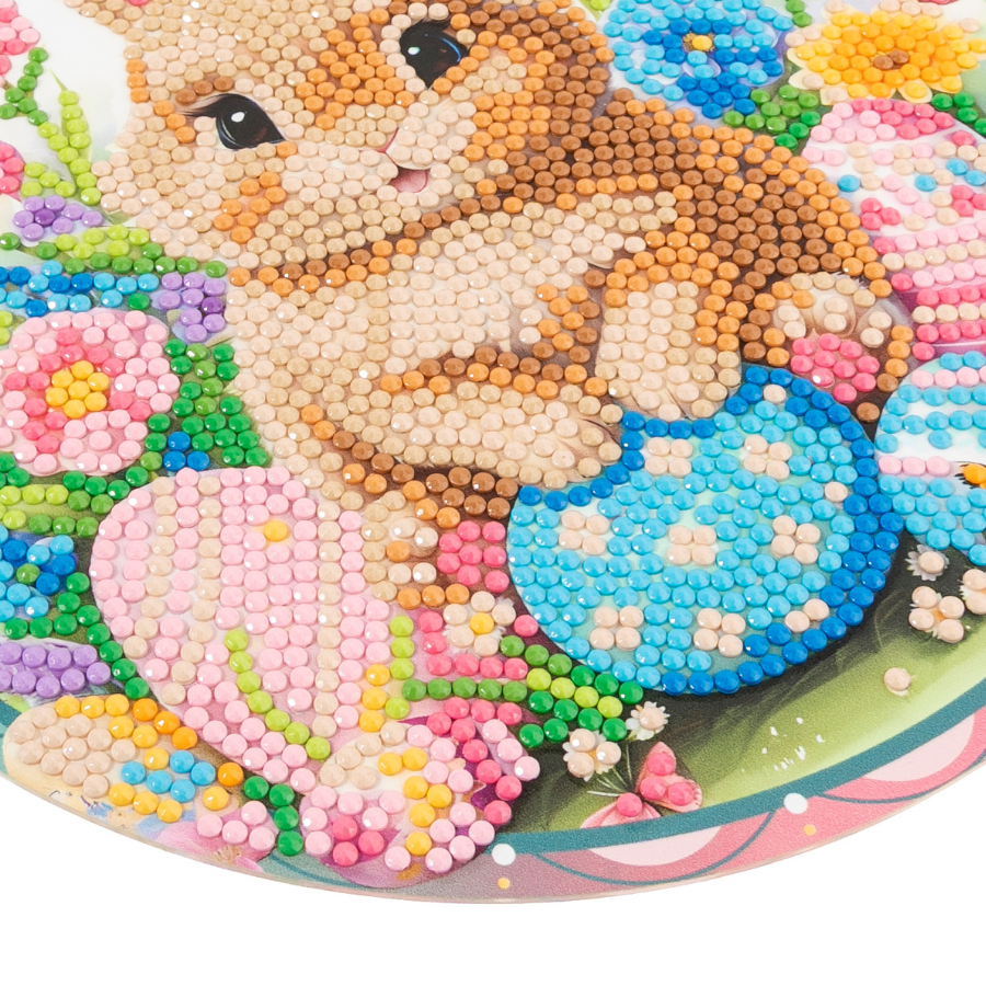 Easter Bunny & Delights Crystal Art Hanging Decoration x 2