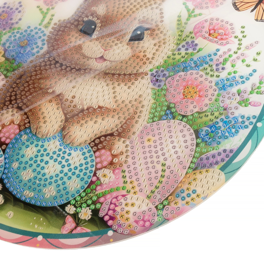 Easter Bunny & Delights Crystal Art Hanging Decoration x 2