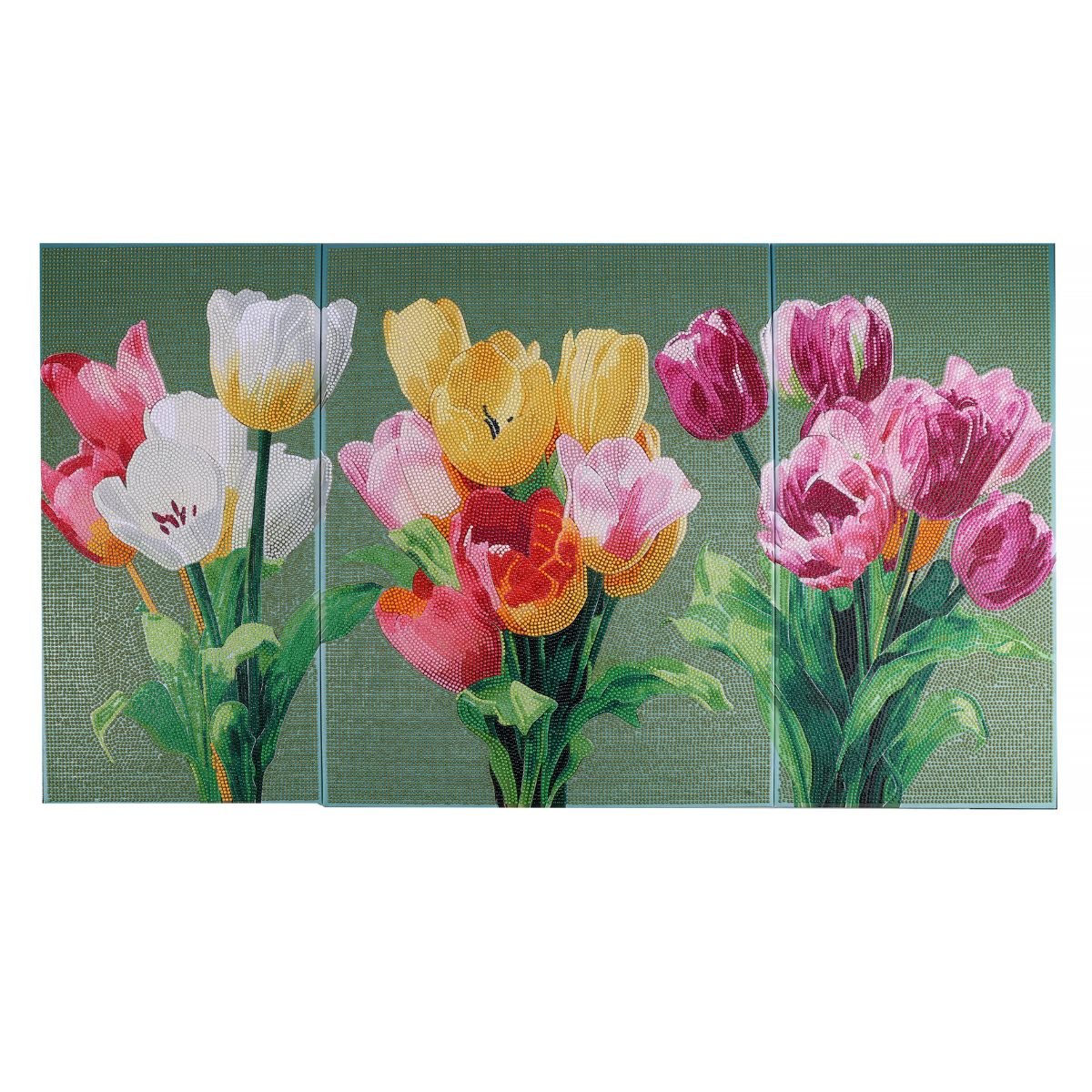 Echoes of spring diamond art triptych