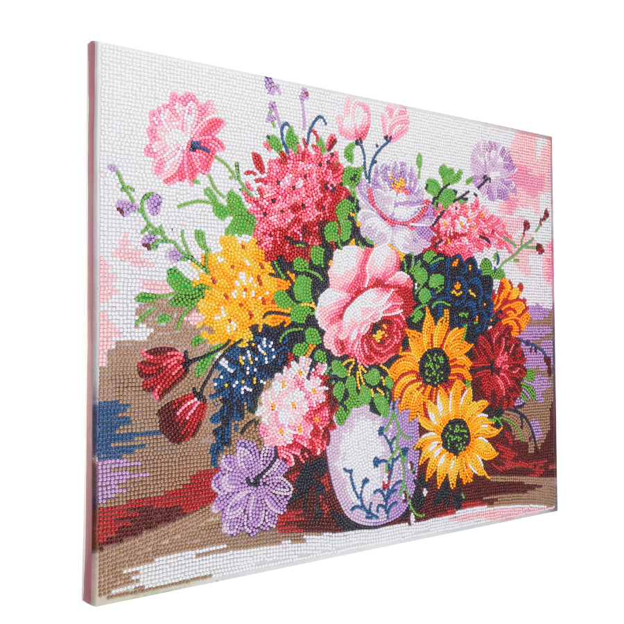 Elegant Blooms Crystal Art Framed Canvas Kit 50x40cm