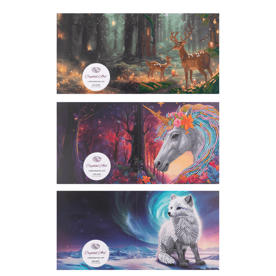 Enchanted Collection Set Crystal Art Cards 10