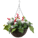 "Winter" Forever Flowerz Hanging Basket