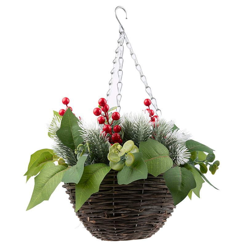 "Winter" Forever Flowerz Hanging Basket