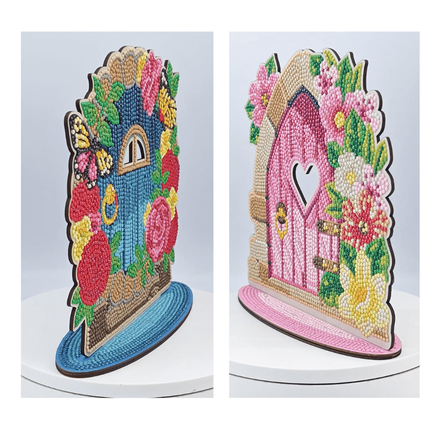 Fairy Doors Crystal Art Wooden Decoration