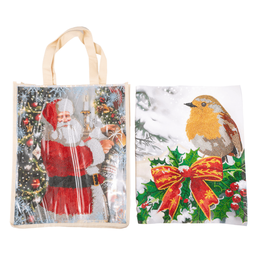 Festive Crystal Art Interchangeable Panel Shopping Bag 8