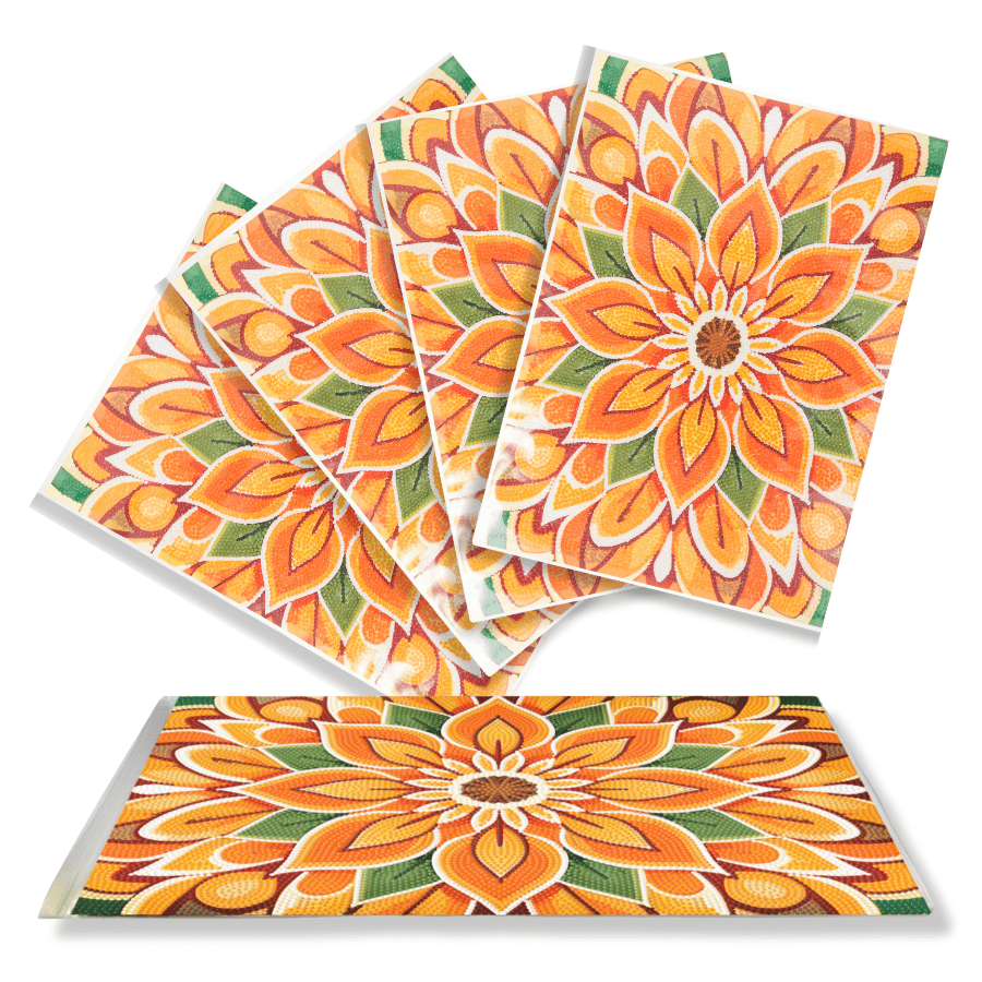 Flower Crystal Art Dinner Placemat Kit complete