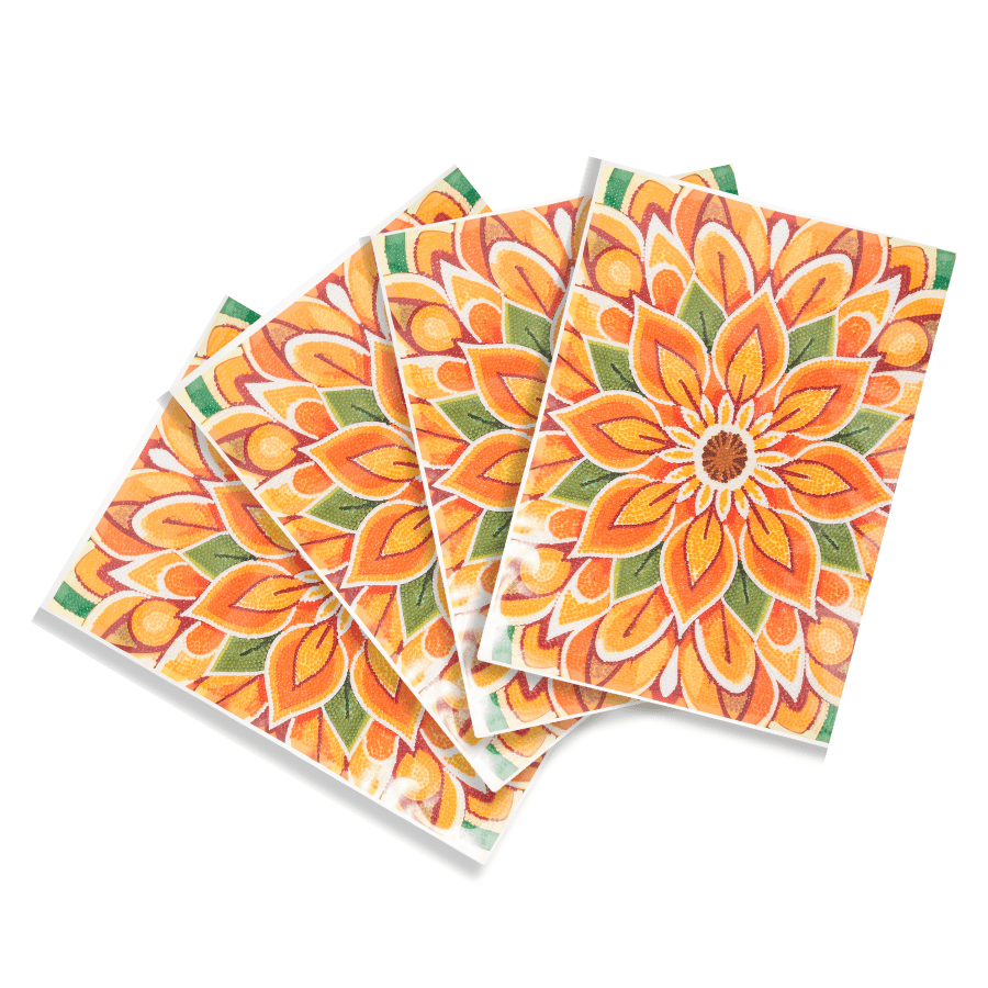 Flower Crystal Art Dinner Placemat Kit set