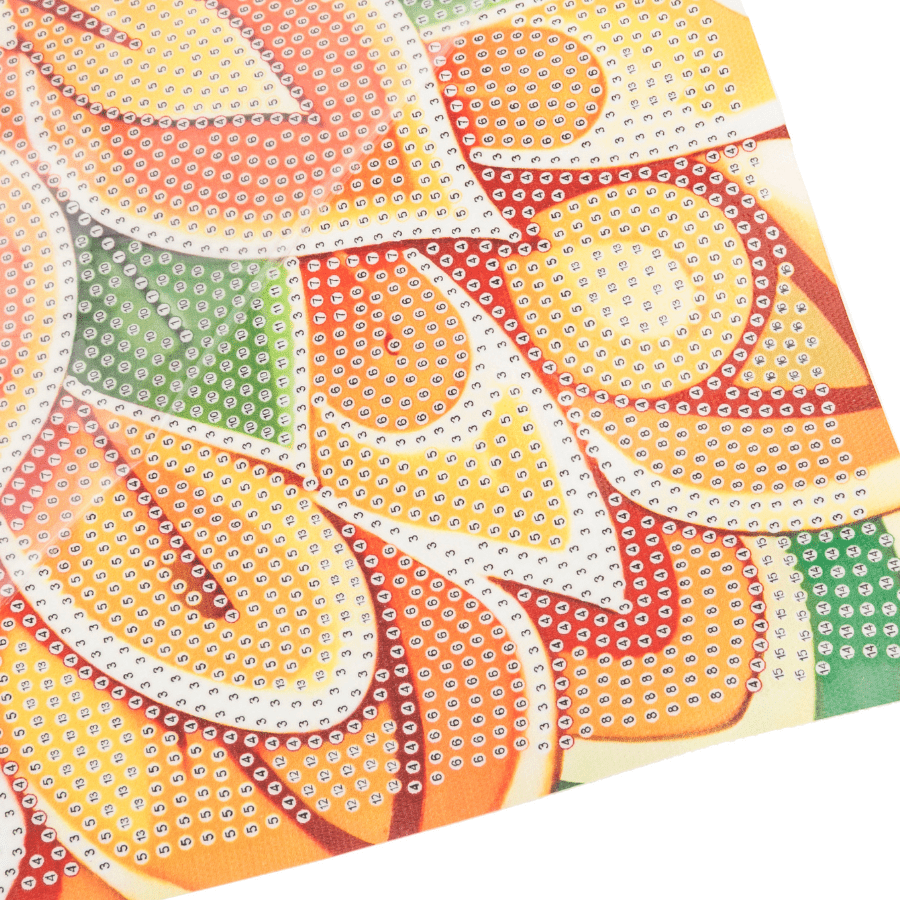 Flower Crystal Art Dinner Placemat Kit template