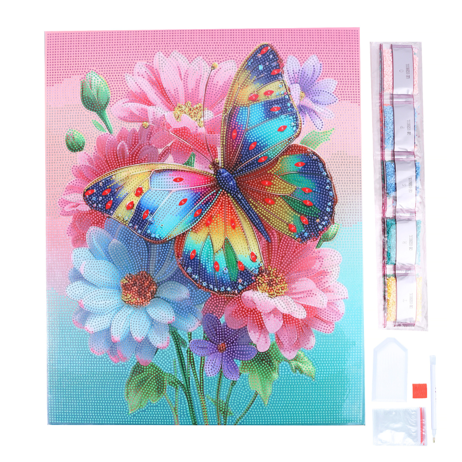 Flutter Pop Crystal Art Framed Canvas Kit 40x50cm