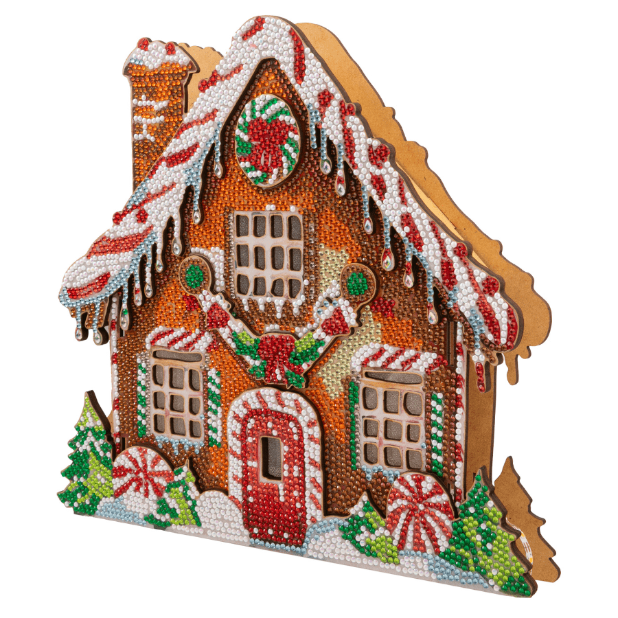 Gingerbread House 3D Crystal Art Decoration Kit