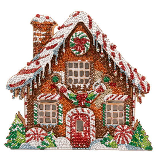 Gingerbread House 3D Crystal Art Decoration Kit