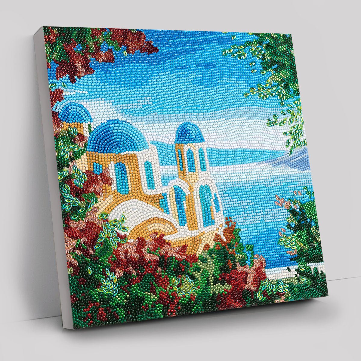 Grecian View Crystal Art Canvas Kit 30x30cm