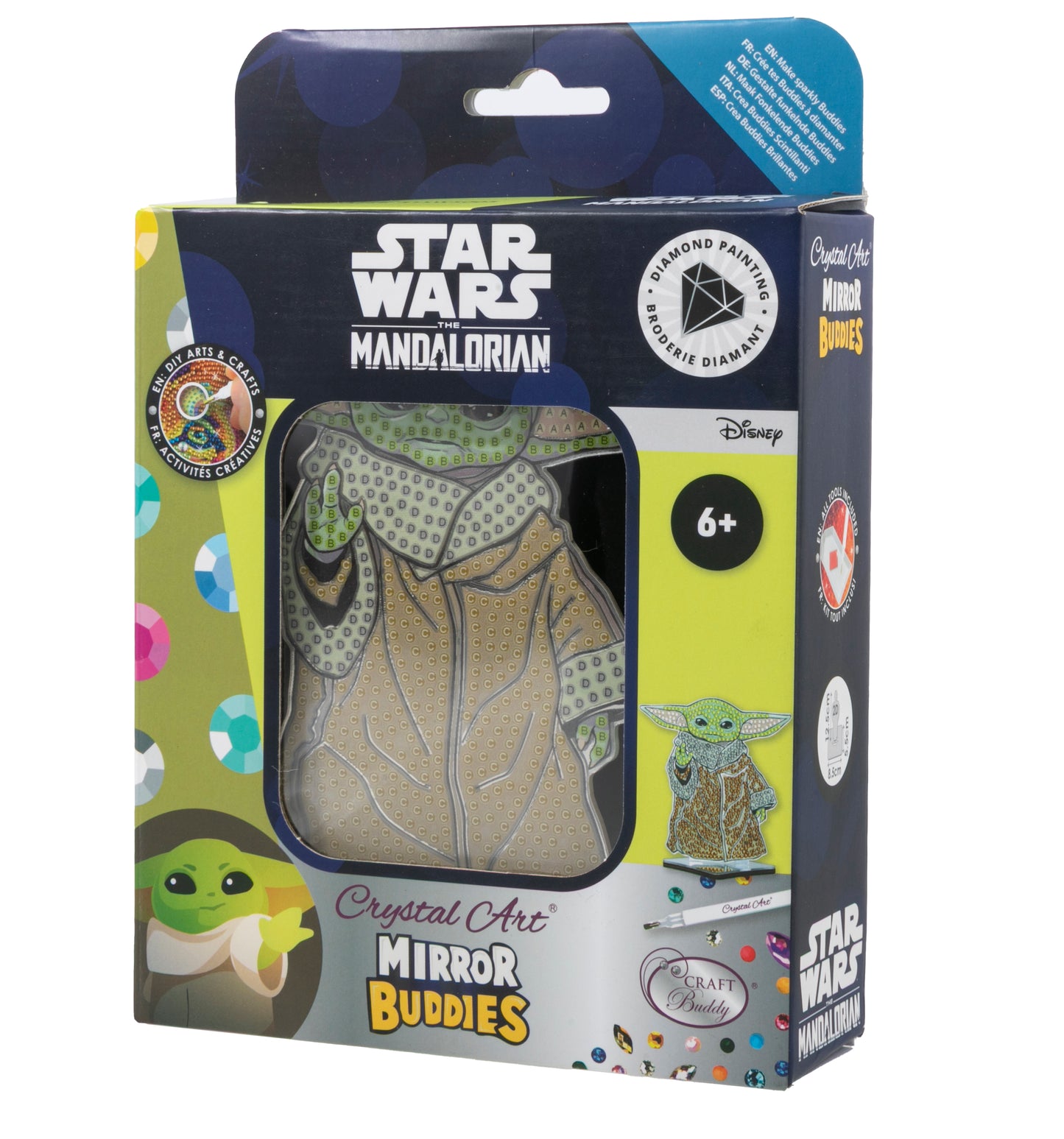 Grogu Crystal Art Mirror Buddies Kit Star Wars 1
