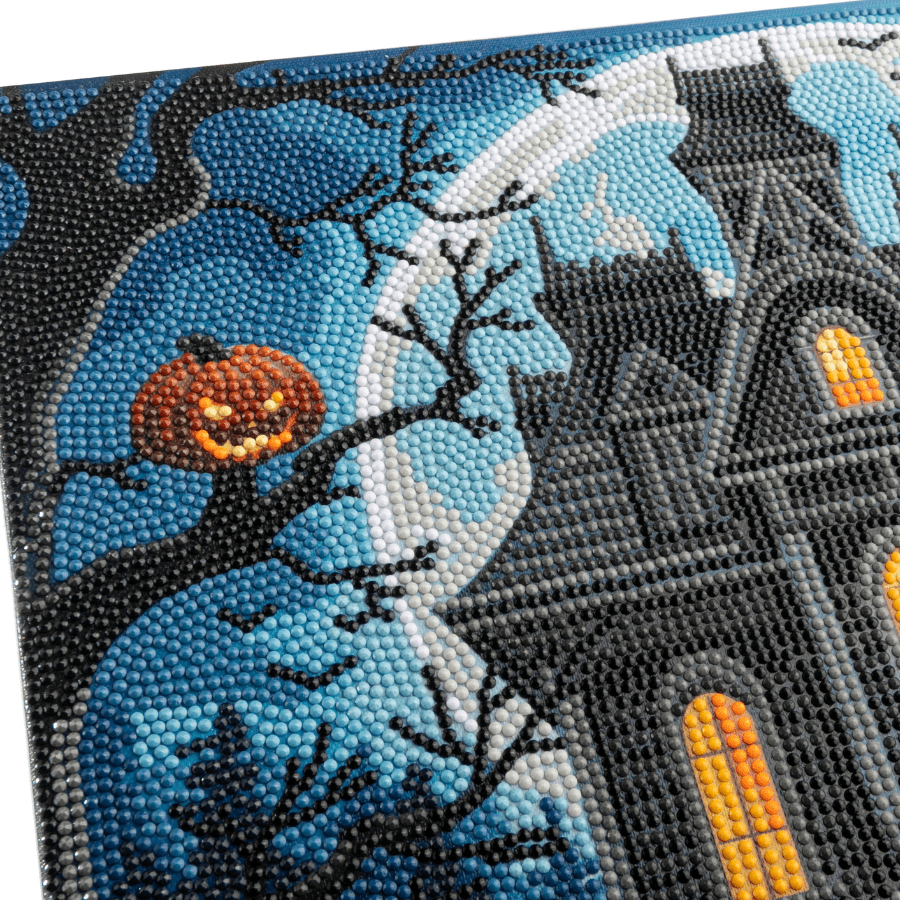 Halloween Manor Crystal Art Canvas Kit 40x50 7