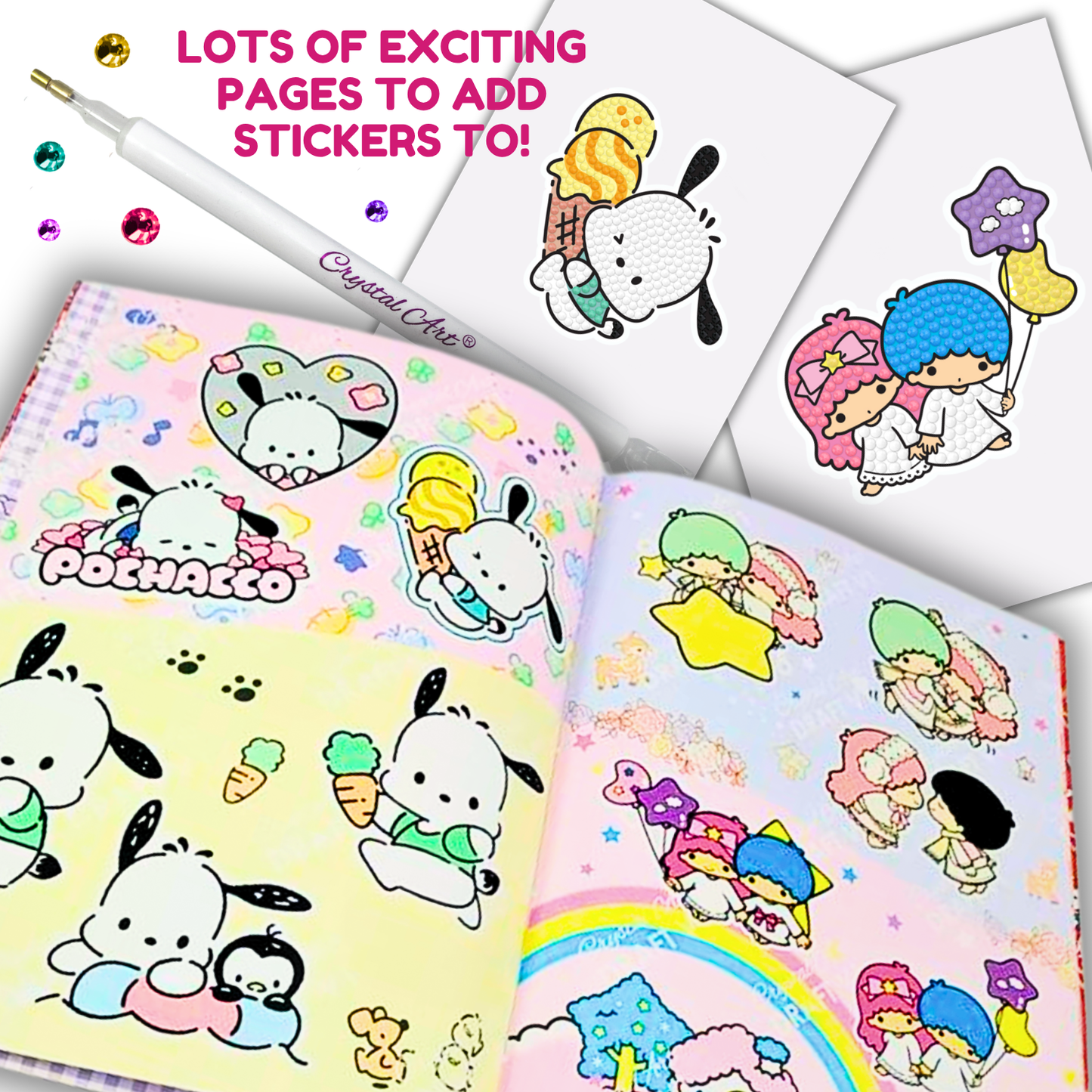 HELLOKITTYxPORTER KEYCHARM/STICKERセット Sanrio - Hello Kitty and Friends Tea Party Series Keychain with
