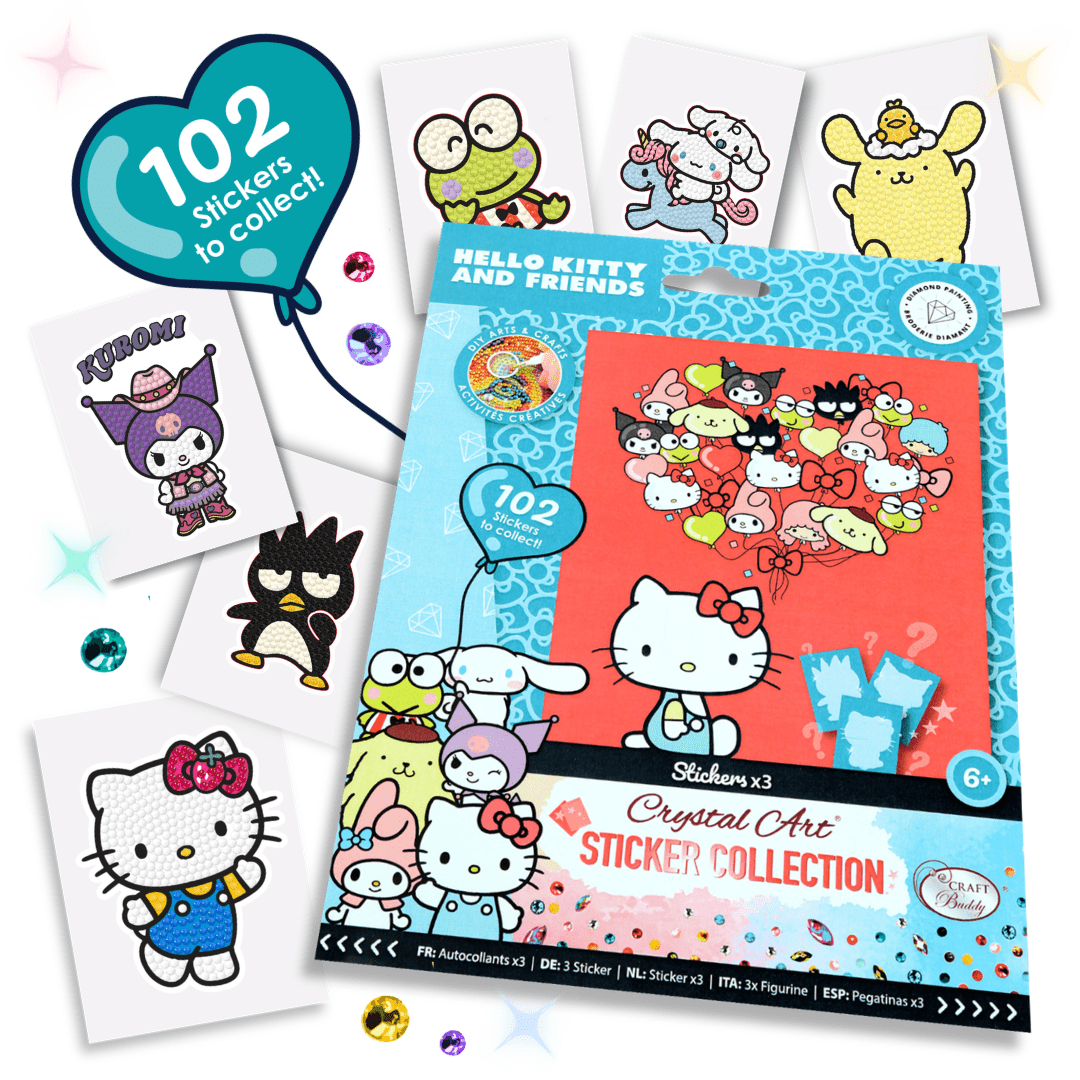Hello Kitty And Friends Crystal Art Sticker Pack – Craft Buddy