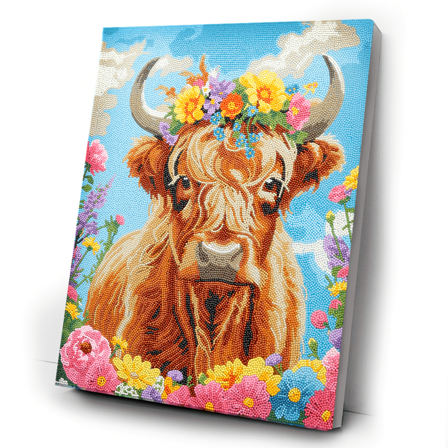 Highland Fun Crystal Art Framed Canvas Kit 40x50cm