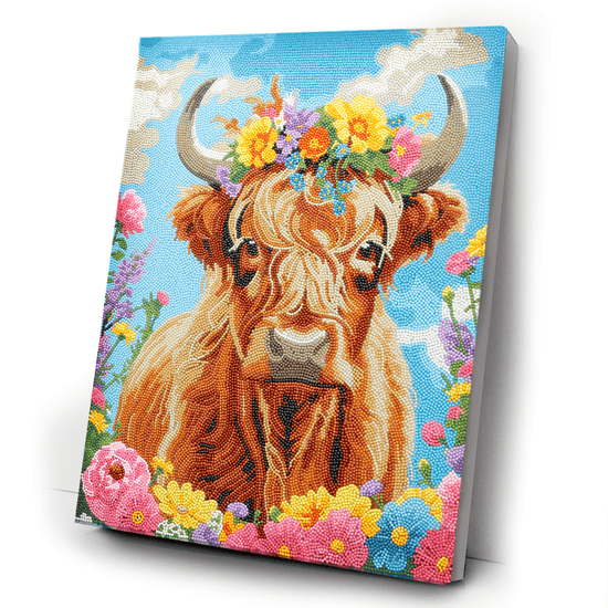 Highland Fun Crystal Art Framed Canvas Kit 40x50cm