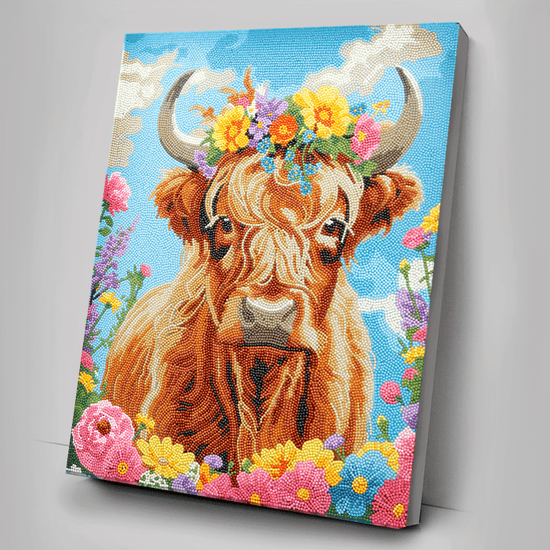 Highland Fun Crystal Art Framed Canvas Kit 40x50cm