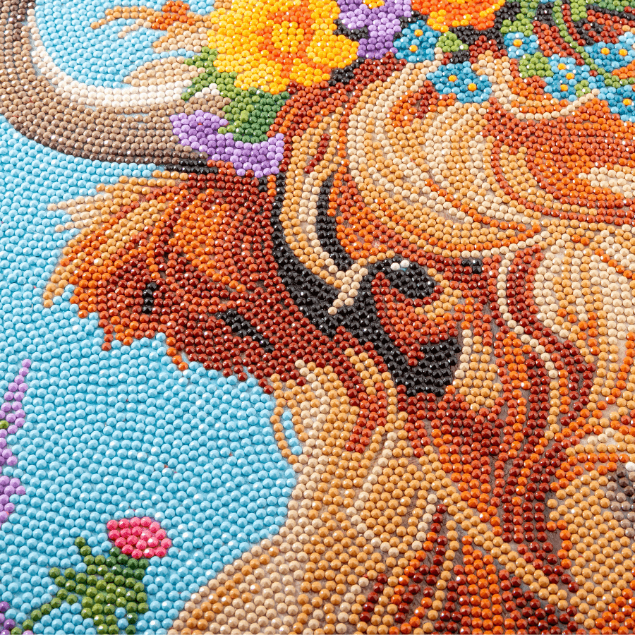 Highland Fun Crystal Art Framed Canvas Kit 40x50cm