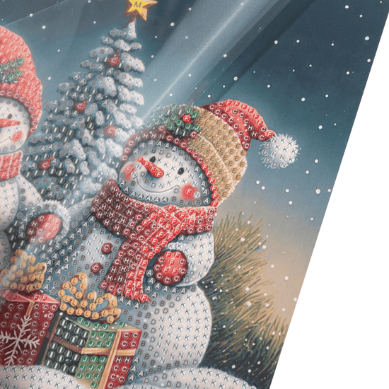 Holiday Smiles Crystal Art Card 18x18 template