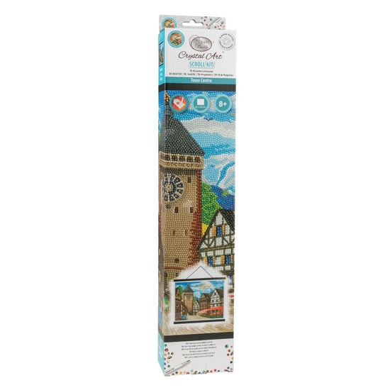"Houses" Crystal Art Scroll Kit Front Packaging