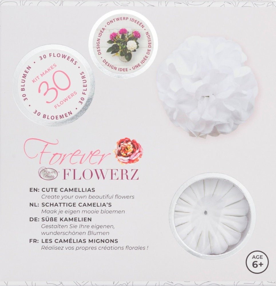 Flower Making Kit - Cute Camellias - WHITE