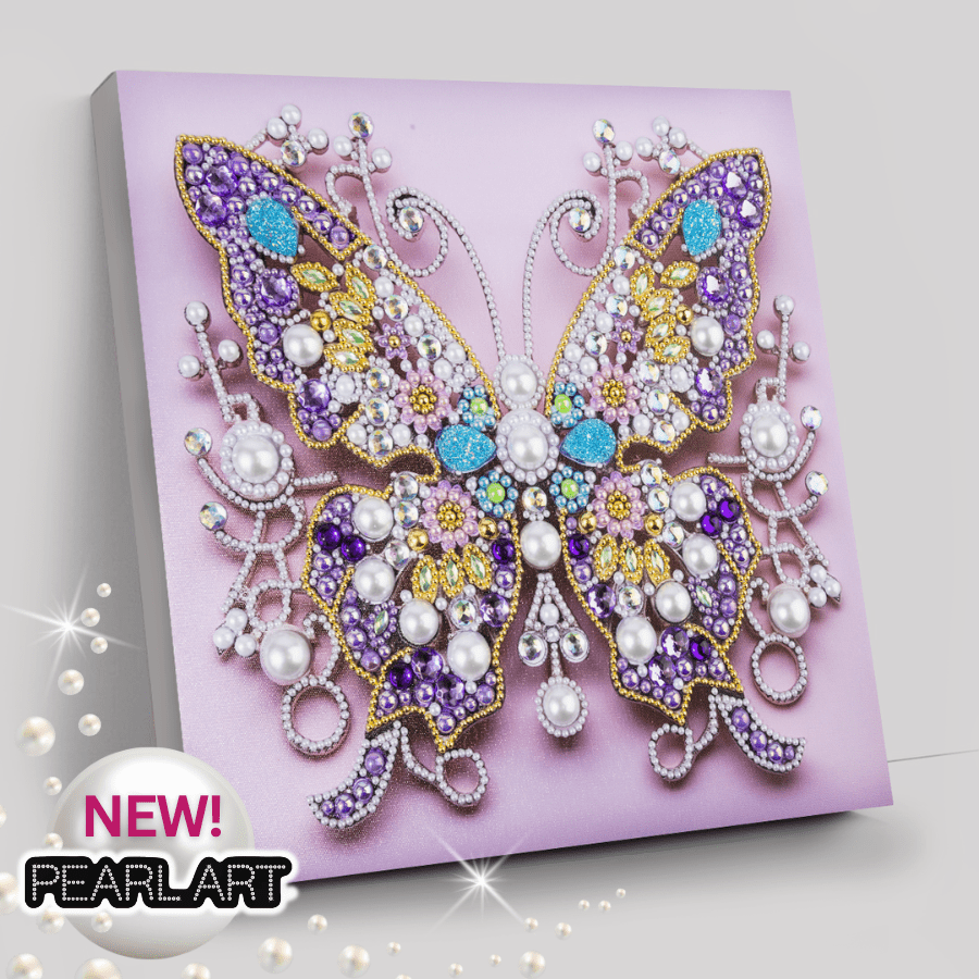 Jewelwing Colour Pearl Art Canvas Kit 30x30cm – Craft Buddy