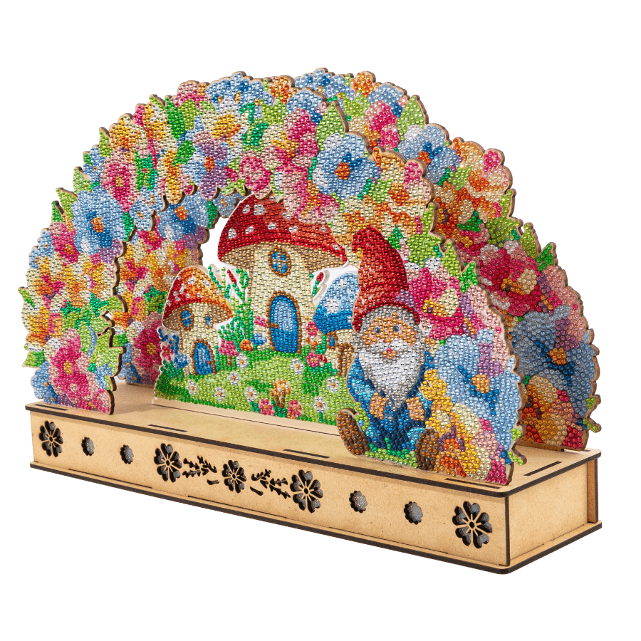 Light Up Floral Burst 3D Crystal Art LED Scene angle2